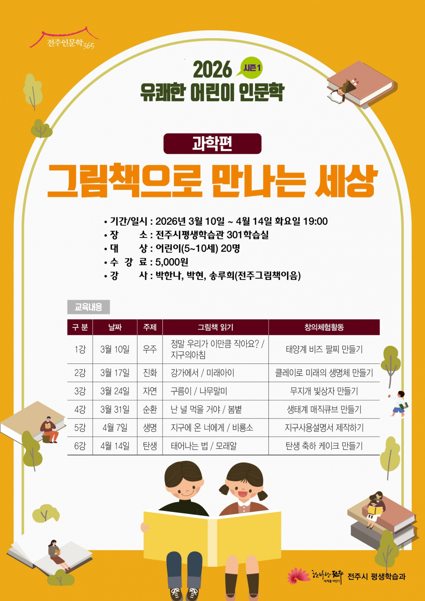 2026 어린이 인문학 그림책으로 만나는 세상(과학편)