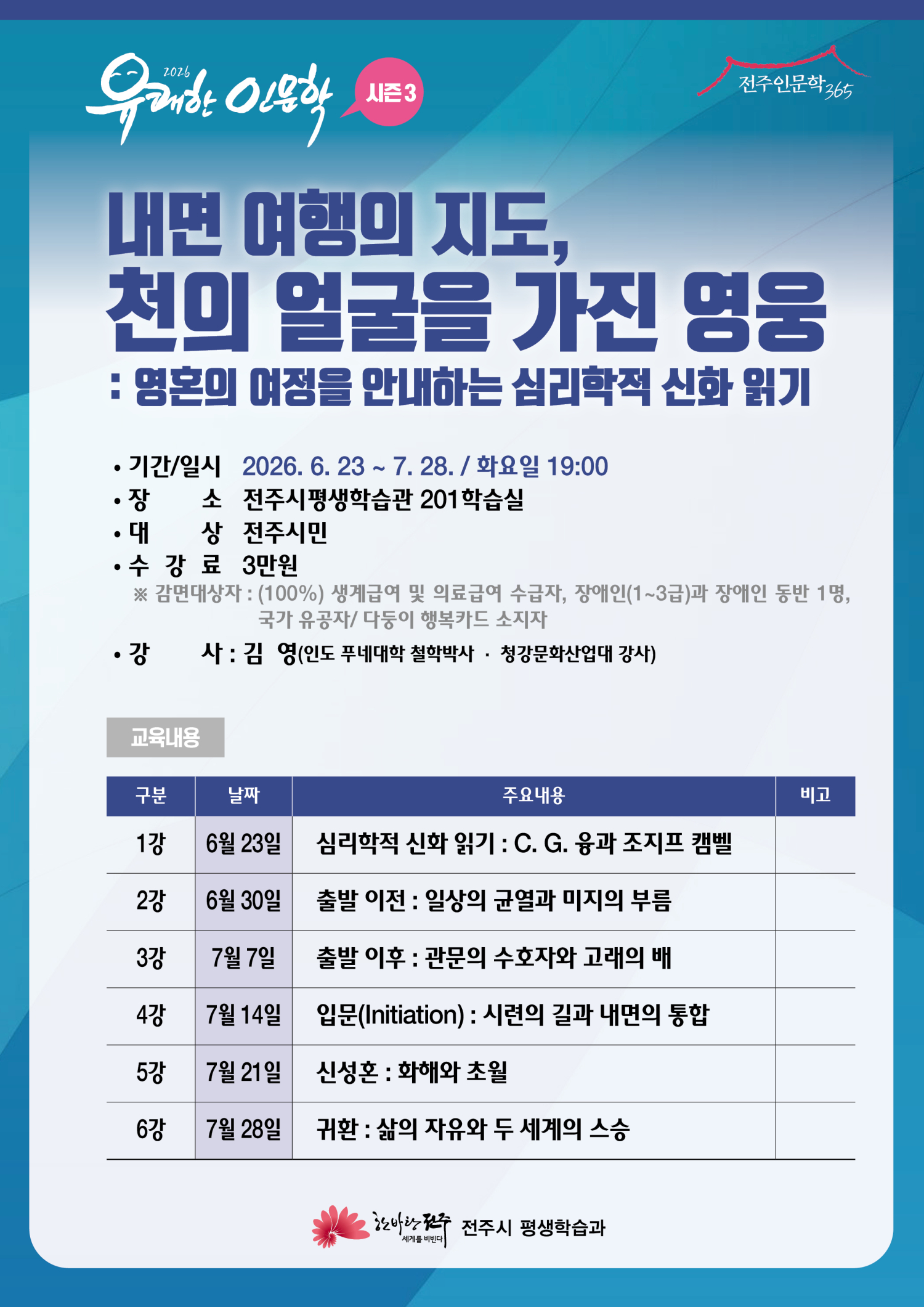 [유쾌한 인문학] 내면 여행의 지도, 천의 얼굴을 가진 영웅