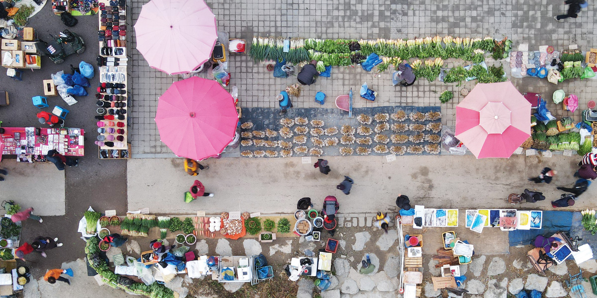 시장에 갑니다! 삶을 채웁니다!